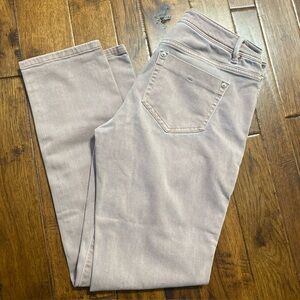 J.Jill Womens Jeans Size 4 Pink Blush Denim Straight Mid Rise Slim Ankle S / US
